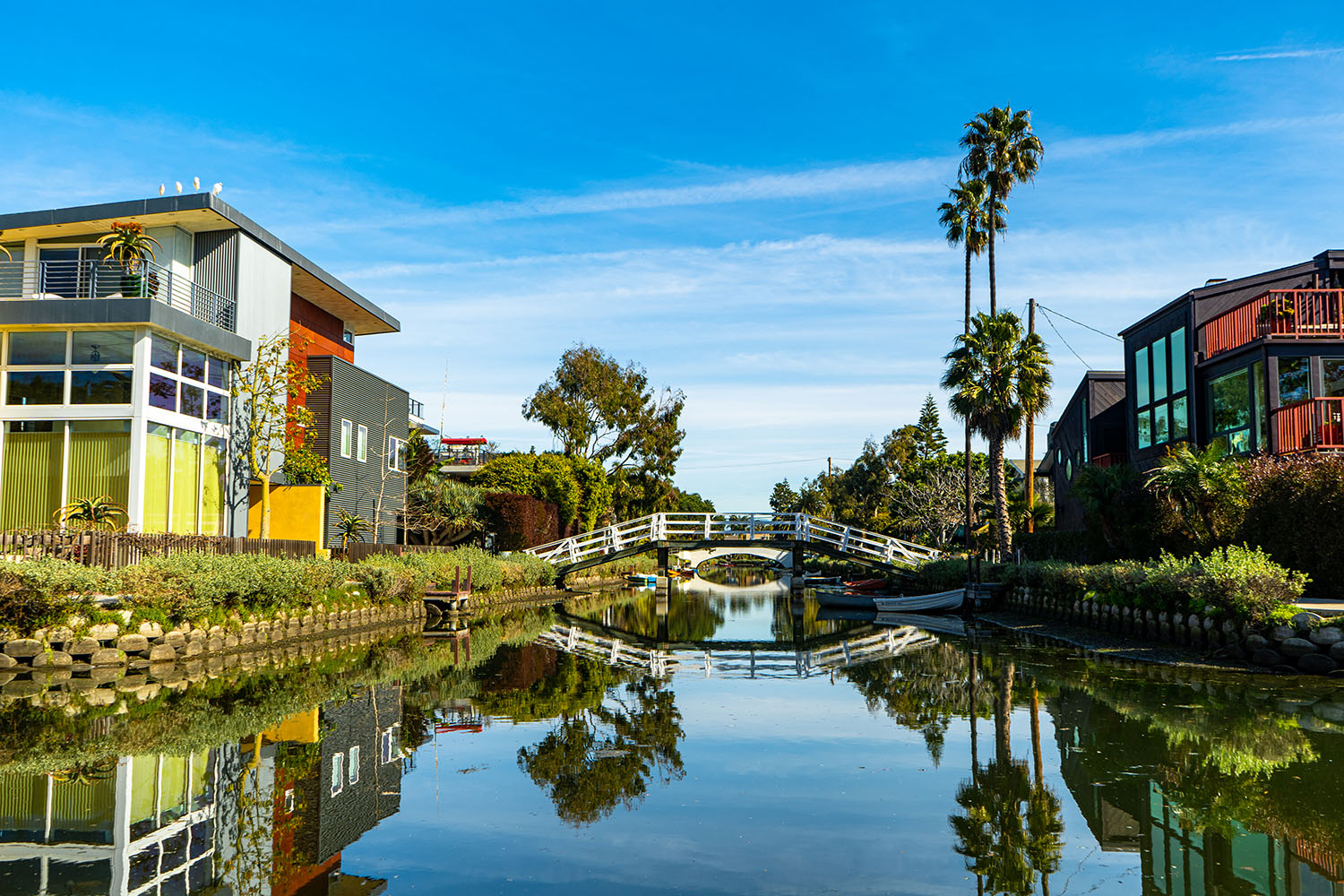Venice Beach Canals Modern Architecture, California, USA